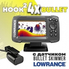 Эхолот Lowrance HOOK (Лоренс Хук) 2-4x с датчиком Bullet Эхолот Lowrance HOOK (Лоренс Хук) 2-4x с датчиком Bullet